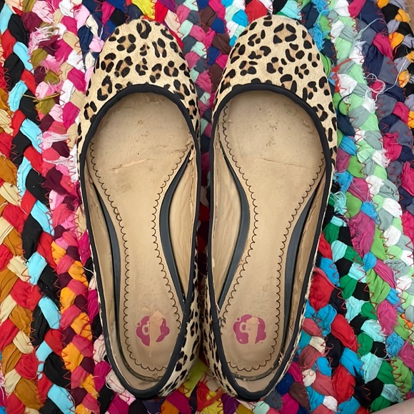 Shoes - Leopard calf hair flats
